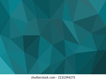 Tema de color oceánico de fondo abstracto de polígono bajo