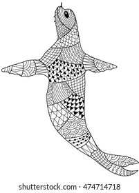 ocean coloring page
