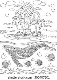 ocean coloring page