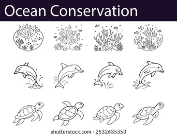 Conservação do Oceano: Recifes de Coral, Golfinhos e Tartarugas Marinhas