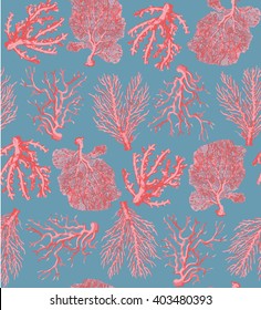 ocean coral pattern