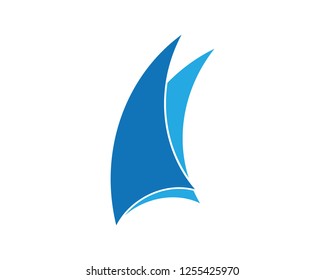 Ocean cruise liner ship silhouette simple linear logo