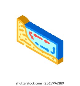 ocean current diagra world ocean isometric icon vector. ocean current diagra world ocean sign. isolated symbol illustration
