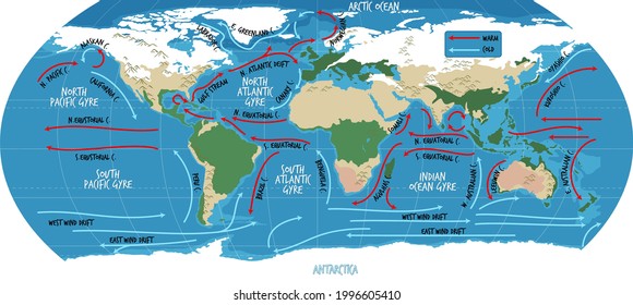 508 Ocean currents map Images, Stock Photos & Vectors | Shutterstock