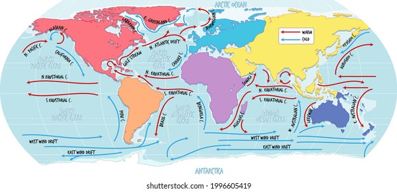 506 Map ocean currents Images, Stock Photos & Vectors | Shutterstock