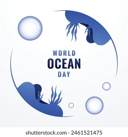 Ocean Day Illustration Design Vector