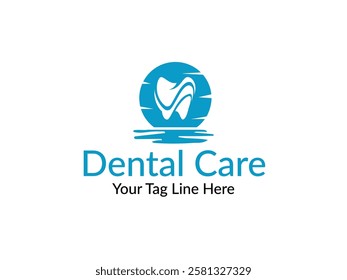 Ocean Dental Care Logo Design, Custom Dentist Logo Unique and Memorable