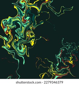 Fondo abstracto de profundidad oceánica. solución de agua. arte del agua de fusión. para un fondo tecnológico