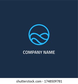 ocean design logo vector icon