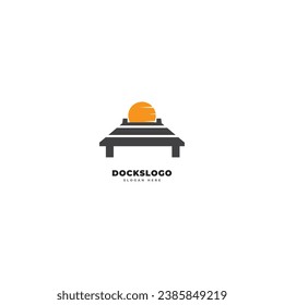 ocean dock logo design creative idea inspiration