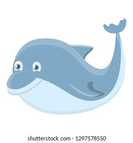 Ocean dolphin icon. Cartoon of ocean dolphin vector icon for web design isolated on white background
