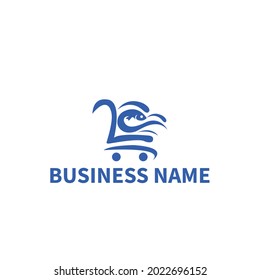 Logotipo del pescado del océano Tienda de pescado fresco Logo