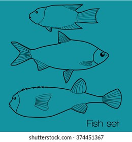 ocean fish set