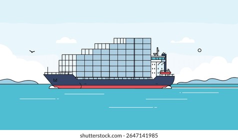 Ocean Freight Container Shipping Global Trade and International Logistics Import and Export Operations