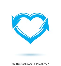 Ocean freshness theme vector icon for use in mineral water advertising. Environment conservation concept. 