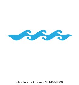 Das Motiv der Meeresfrischheit, Vektorsymbol, Aquakulturgrafik. Wasseraufbereitungskonzept.