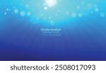 Ocean gradient color background art. Blue gradient color underwater art. Underwater blue gradient color abstract background design. Water background. 