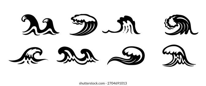 gráficos oceânicos com ondas altas ideias de férias de verão 