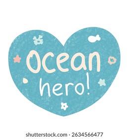 Ocean Hero – Cute Sea Creatures Sticker Set for Ocean Awareness | World Sea Day
