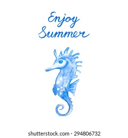 Ocean Hippo campus on Summer Background