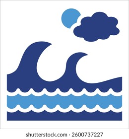 Ocean Icon Element For Design