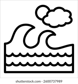 Ocean Icon Element For Design
