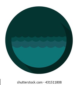 ocean icon vector illustration