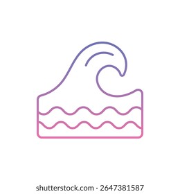 Ocean Icon vector stock illustration