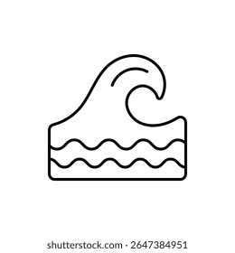 Ocean Icon vector stock illustration