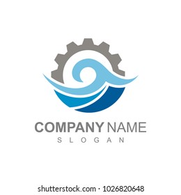 Ocean Industry Logo Template