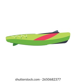 ocean kayak cartoon. adventure sport, fishing touring, whitewater sea ocean kayak sign. isolated symbol vector illustration