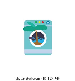Ocean Laundry Logo Icon Design