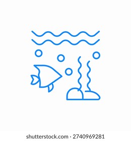 ocean life icon sign vector