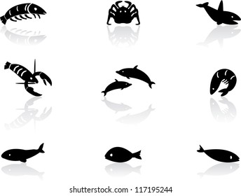 Ocean life icons 2