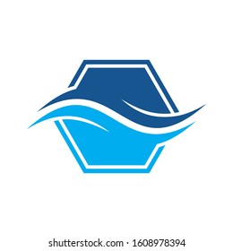Ocean Logo can be used for company, icon, etc