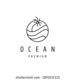 Ocean  logo icon design template 