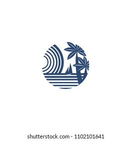 ocean logo template
