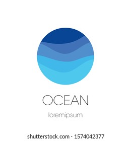 Ocean Logo Template or Illustration Vector