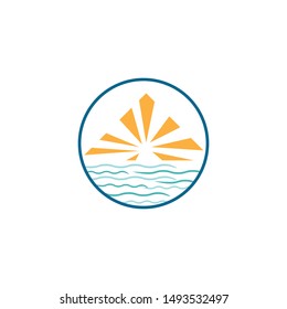 Ocean logo template vector icon design