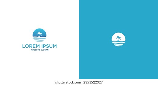 ocean logo template for your business