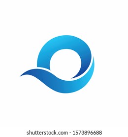 Ocean logo that formed letter O