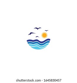 Ocean logo vector icon design