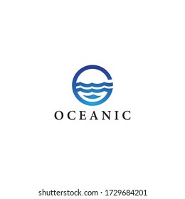 Ocean logo vector icon design