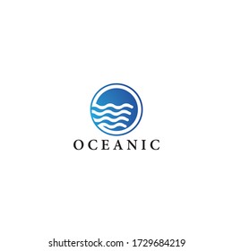 Ocean logo vector icon design