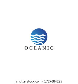 Ocean logo vector icon design