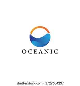 Ocean logo vector icon design