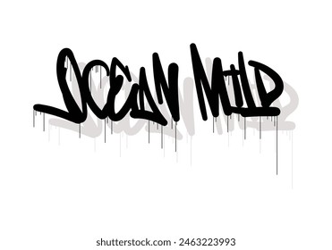 OCEAN MILD graffiti tag style design