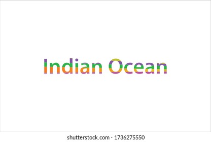 Ocean name Background wallpaper picture in lettering.