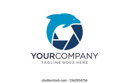 Ocean photography logo design vector