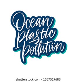 Ocean plastic pollution. Print on a t-shirt, banner or poster.